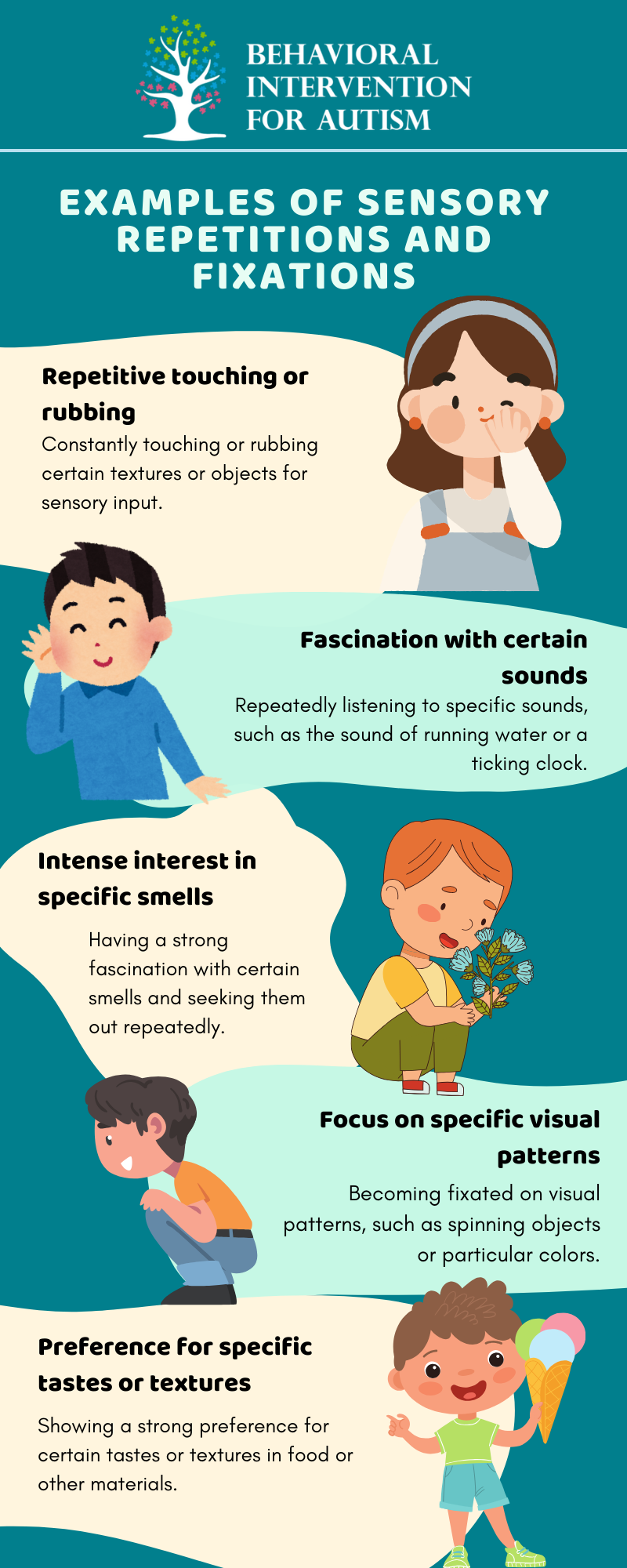 examples of repetitive behaviors in autism