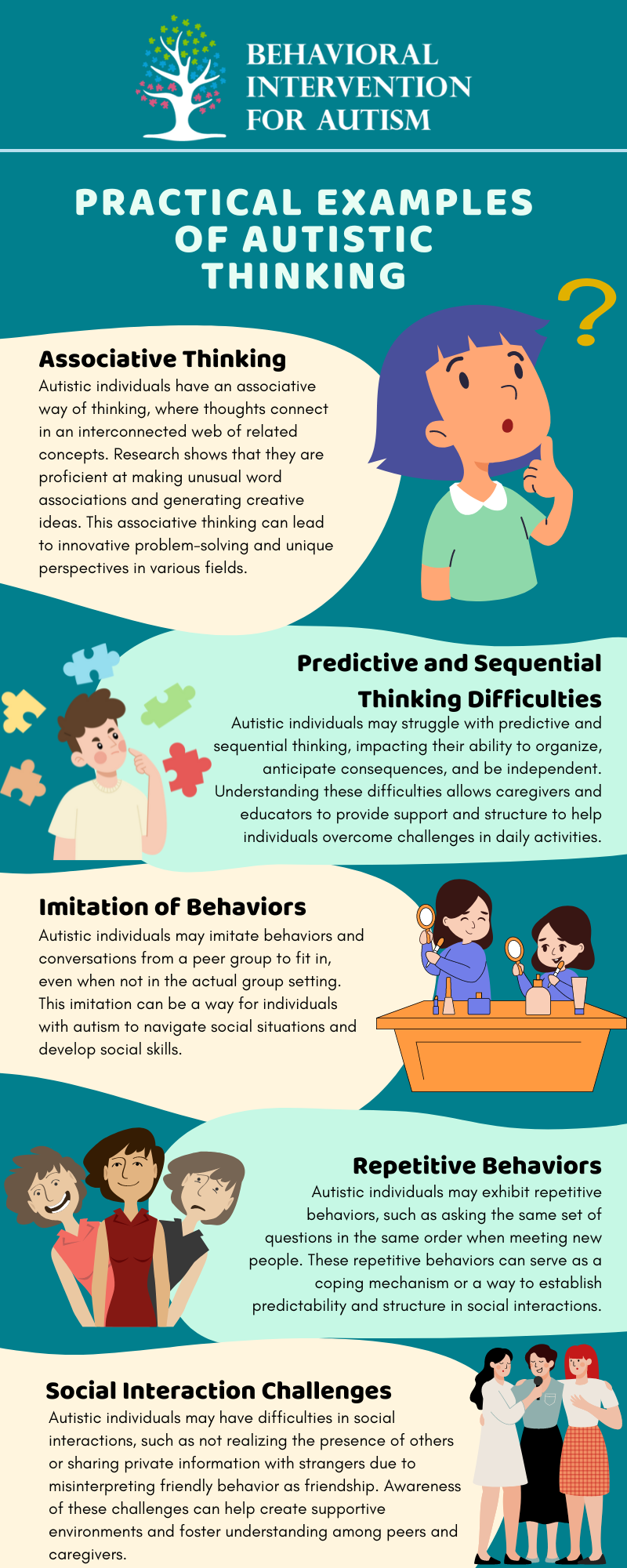 autistic thinking examples