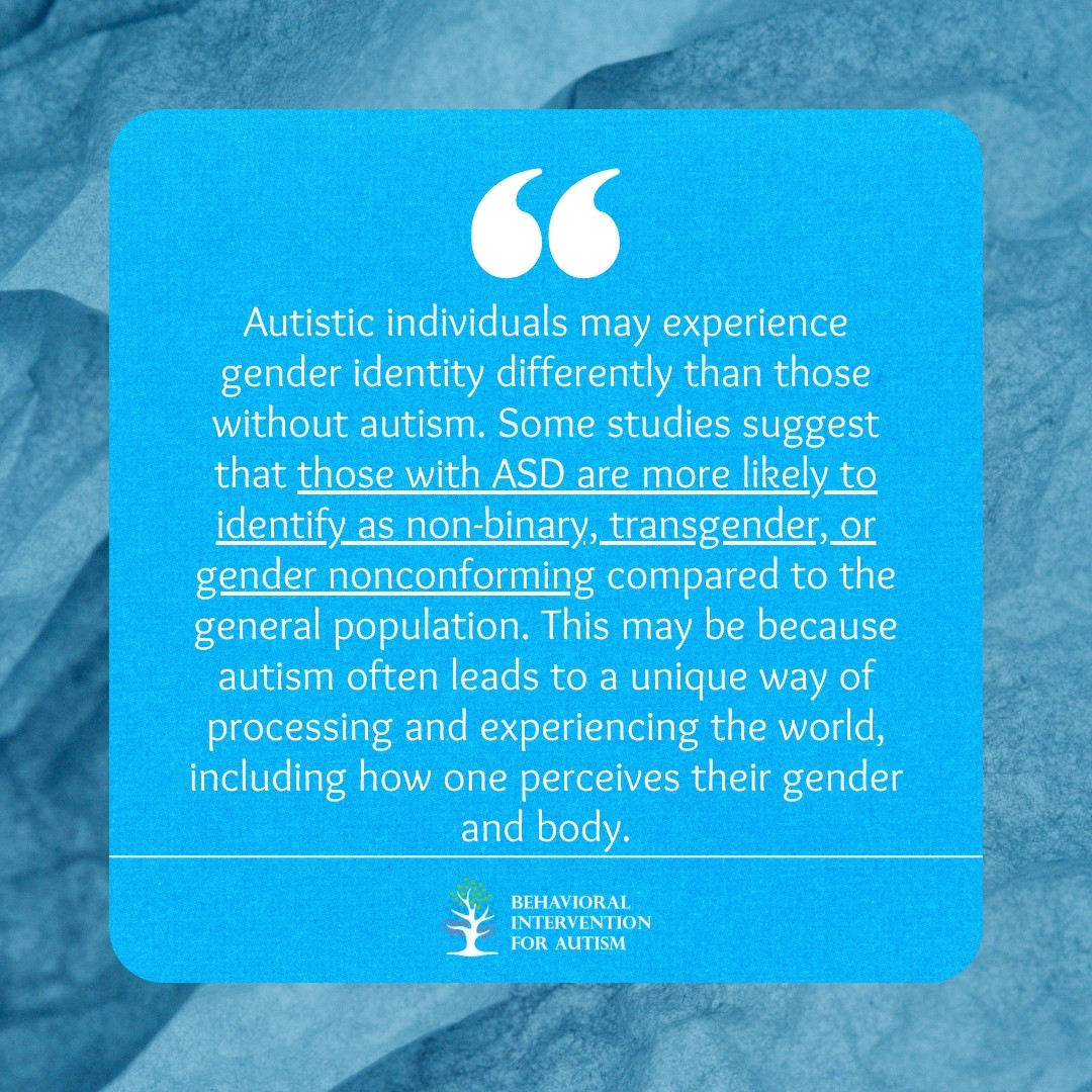 autism and gender identity