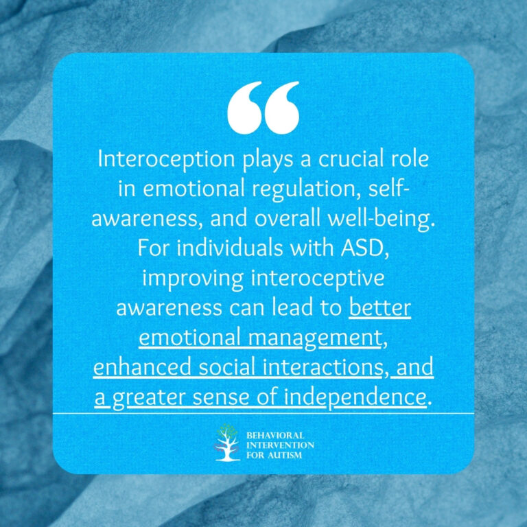 ASD and Interoception: Insights into Sensory Processing - Behavioral ...